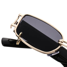 Load image into Gallery viewer, INS Super Popular Small Rectangle Sunglasses Women  Metal Frame Glasses Vintage Shades UV400 Punk Sun Glasses Eyewear