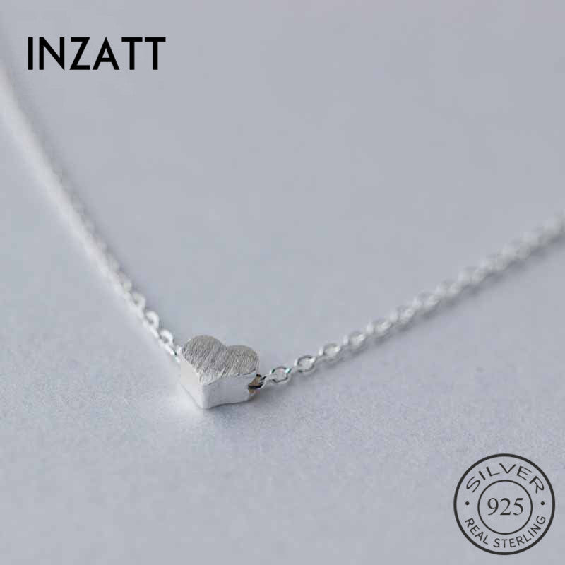 Vero argento sterling 925 carino gelo cuore collana girocollo personalità gioielleria raffinata per le donne accessori per feste di nozze 