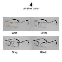 Load image into Gallery viewer, IP Pure Titanium Men Glasses Full Frame Square Flip Up 2023 Eyeglass Frames Myopia Hyperopia Prescription Eyeglasses Eyewear