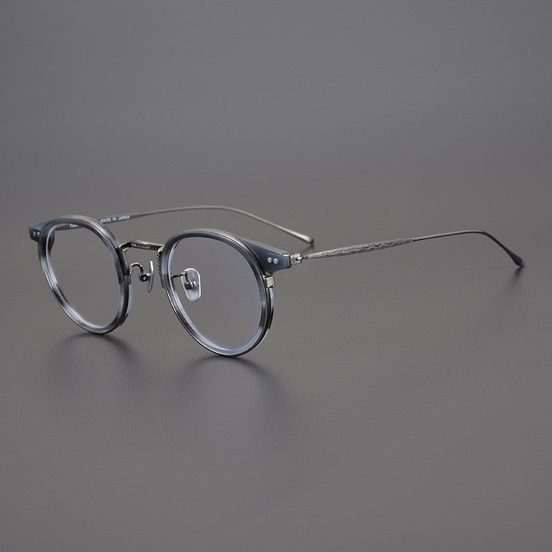 IP Titanium Alloy Optical Glasses Frame Square Men Women Myopia Prescr ...