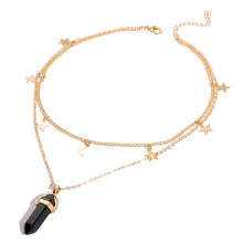 Carica l&#39;immagine nel visualizzatore di Gallery, Collana con cristalli di tendenza alla moda Collana con pendente in opale esagonale boemo Collana in cristallo esagonale femminile regalo 2020 NUOVO 