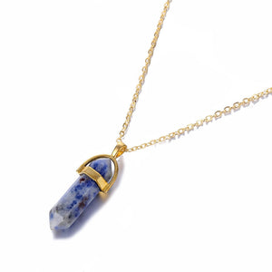 Collana con cristalli di tendenza alla moda Collana con pendente in opale esagonale boemo Collana in cristallo esagonale femminile regalo 2020 NUOVO 