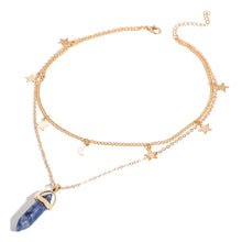 Carica l&#39;immagine nel visualizzatore di Gallery, Collana con cristalli di tendenza alla moda Collana con pendente in opale esagonale boemo Collana in cristallo esagonale femminile regalo 2020 NUOVO 