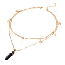 Carica l&#39;immagine nel visualizzatore di Gallery, Collana con cristalli di tendenza alla moda Collana con pendente in opale esagonale boemo Collana in cristallo esagonale femminile regalo 2020 NUOVO 