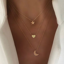 Load image into Gallery viewer, New Multilayer Cross Gold Pendant Necklaces For Women Punk Letter Choker Necklace 2020 Fashion Words Jewelry Party Gift