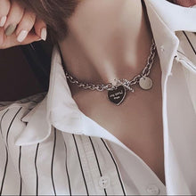 Load image into Gallery viewer, New Multilayer Cross Gold Pendant Necklaces For Women Punk Letter Choker Necklace 2020 Fashion Words Jewelry Party Gift