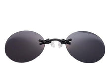 Load image into Gallery viewer, ISENGHUO Classic Round Clip On glasses Matrix Morpheus Sunglasses Matrix Sunglasses Movie sunglasses rimless sunglasses men
