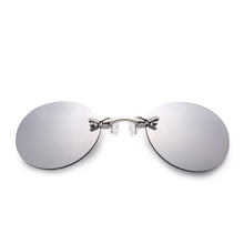 Load image into Gallery viewer, ISENGHUO Classic Round Clip On glasses Matrix Morpheus Sunglasses Matrix Sunglasses Movie sunglasses rimless sunglasses men