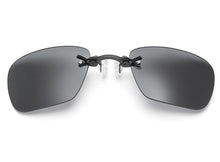 Load image into Gallery viewer, ISENGHUO Clip On Nose Mini Sunglasses Men Rimless Alloy Steampunk Small Sun Glasses Black Matrix Morpheus Movie Eyewear With Box