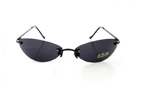 ISENGHUO Rimless Classic Oval glasses Matrix Morpheus Sunglasses Matrix Sunglasses Movie sunglasses Men UV400 oculos de sol
