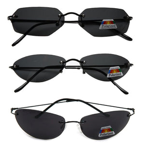 ISENGHUO Rimless Classic glasses Matrix Neo Morpheus UV400 Movie Sunglasses culos de feminino gafas de sol men
