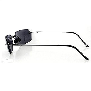 ISENGHUO Rimless Classic glasses Matrix Neo Morpheus UV400 Movie Sunglasses culos de feminino gafas de sol men