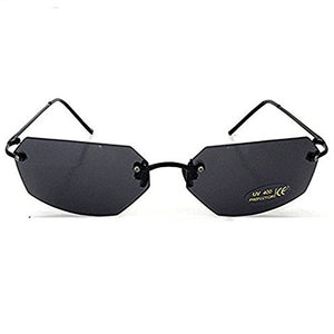 ISENGHUO Rimless Classic glasses Matrix Neo Morpheus UV400 Movie Sunglasses culos de feminino gafas de sol men