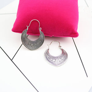 Fashion Antique Love Heart Earrings For Women Bijoux Bohemian Vintage Tibetan Silver Earring Jewelry