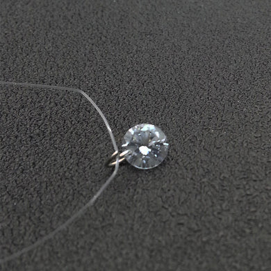 Fashion Round Cubic Zirconia Pendant Long Transparent Fish Net Chain Necklace For Women Elegant Jewelry Collier Femme