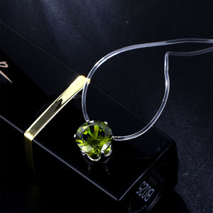 Collana con pendente a rete lunga trasparente con zirconi cubici rotondi di moda per le donne Gioielli eleganti Collier Femme 