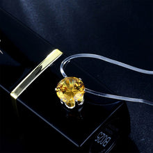 Carica l&#39;immagine nel visualizzatore di Gallery, Collana con pendente a rete lunga trasparente con zirconi cubici rotondi di moda per le donne Gioielli eleganti Collier Femme 