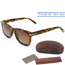 Carica l&#39;immagine nel visualizzatore di Gallery, IVSTA 0336 TF0714 TOM con logo Occhiali da sole in acetato fatti a mano Occhiali da uomo quadrati Occhiali da donna Designer di marca con scatola