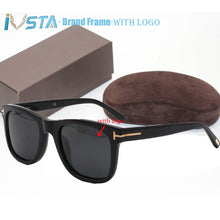 Carica l&#39;immagine nel visualizzatore di Gallery, IVSTA 0336 TF0714 TOM con logo Occhiali da sole in acetato fatti a mano Occhiali da uomo quadrati Occhiali da donna Designer di marca con scatola