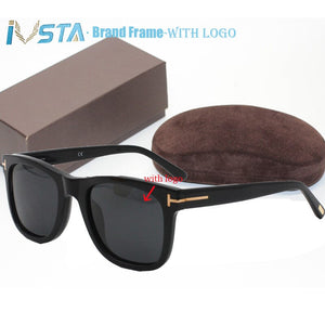 IVSTA 0336 TF0714 TOM con logo Occhiali da sole in acetato fatti a mano Occhiali da uomo quadrati Occhiali da donna Designer di marca con scatola