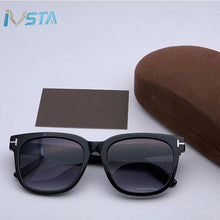 Carica l&#39;immagine nel visualizzatore di Gallery, IVSTA 0336 TF0714 TOM con logo Occhiali da sole in acetato fatti a mano Occhiali da uomo quadrati Occhiali da donna Designer di marca con scatola