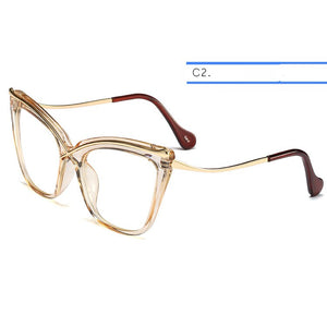IVSTA Cat Eye Glasses Women Prescription Spectacle Frames Myopia Optical Frame Retro Butterfly Lady Pink Vintage Glasses