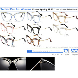 IVSTA Cat Eye Glasses Women Prescription Spectacle Frames Myopia Optical Frame Retro Butterfly Lady Pink Vintage Glasses