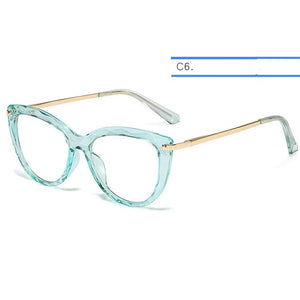 IVSTA Clear Glasses Women Optical Frame Pink Lady Prescription Eyewear Optometry Korean Brand Nerd Cat Eye Glasses 03438