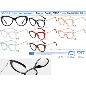 IVSTA Clear Glasses Women Optical Frame Pink Lady Prescription Eyewear Optometry Korean Brand Nerd Cat Eye Glasses 03438