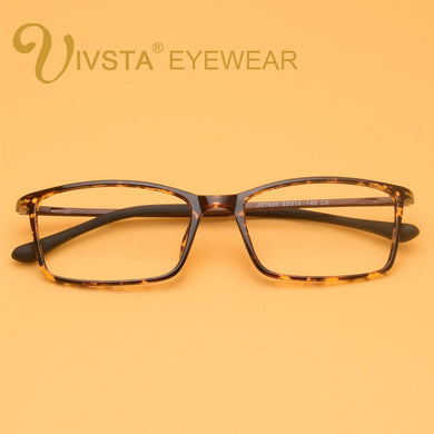 IVSTA Male Square Optical Prescription TR90 Glasses Frame Men Ultra Light Soft Myopia Eyewear Reading Eyeglasses Optics