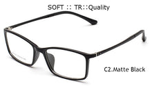 Load image into Gallery viewer, IVSTA Male Square Optical Prescription TR90 Glasses Frame Men Ultra Light Soft Myopia Eyewear Reading Eyeglasses Optics