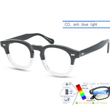 Load image into Gallery viewer, IVSTA Handmade Acetate Glasses Frame Men Round Myopia Eyeglasses Demi Spectacle Johnny Depp Glasses  Brand Designer Retro