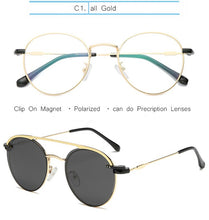 Load image into Gallery viewer, IVSTA Myopia Sunglasses Men Clip On Glasses Frame Clip On Polarized Women Magnetic Square Glasses Prescription Spectacle Frames
