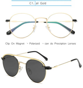 IVSTA Myopia Sunglasses Men Clip On Glasses Frame Clip On Polarized Women Magnetic Square Glasses Prescription Spectacle Frames
