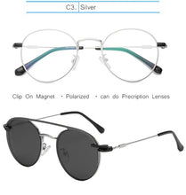 Load image into Gallery viewer, IVSTA Myopia Sunglasses Men Clip On Glasses Frame Clip On Polarized Women Magnetic Square Glasses Prescription Spectacle Frames
