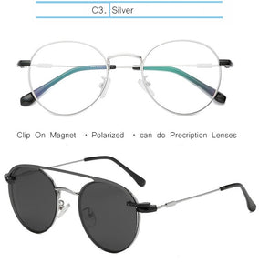 IVSTA Myopia Sunglasses Men Clip On Glasses Frame Clip On Polarized Women Magnetic Square Glasses Prescription Spectacle Frames