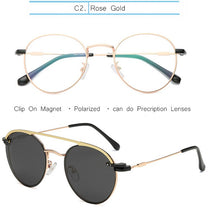 Load image into Gallery viewer, IVSTA Myopia Sunglasses Men Clip On Glasses Frame Clip On Polarized Women Magnetic Square Glasses Prescription Spectacle Frames