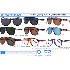 IVSTA Polarized Sunglasses Men Pilot Glasses Trendy Driving Mission Impossible4 Tom Cruise James Bond  Brand Designer 007