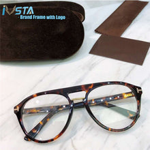 Carica l&#39;immagine nel visualizzatore di Gallery, IVSTA TF0697 TOM con logo Montature in acetato fatte a mano Occhiali da vista Miopia Pilot Design del marchio con scatola 