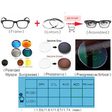 Load image into Gallery viewer, IVSTA TF0824 with Logo  Big Glasses Men Oversized Acetate  Brand Designer with Box Retro Myopia Glasses Square