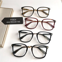 Load image into Gallery viewer, IVSTA TF0824 with Logo  Big Glasses Men Oversized Acetate  Brand Designer with Box Retro Myopia Glasses Square