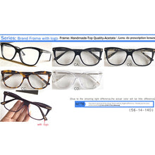 Load image into Gallery viewer, IVSTA TF5512 with Logo  Optical Frame Cat Eye Glasses Women Myopia Oversized Brand Prescription Glasses Pink with Box