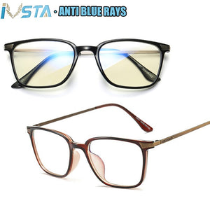 IVSTA TR90 Lady Trendy Prescription Glasses Women anti blue light Glasses rays blocking computer Vintage Retro for sight