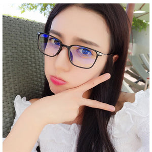 IVSTA TR90 Lady Trendy Prescription Glasses Women anti blue light Glasses rays blocking computer Vintage Retro for sight