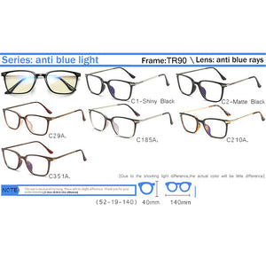 IVSTA TR90 Lady Trendy Prescription Glasses Women anti blue light Glasses rays blocking computer Vintage Retro for sight