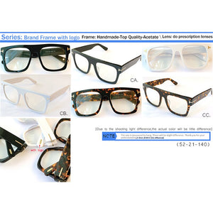 IVSTA Tom TF0847 with Logo  Steampunk Glasses Men  Brand Designer Spectacle Frame with Box Myopia Glasses Big