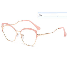 Load image into Gallery viewer, IVSTA Women Glasses Myopia Prescription Eyewear Retro for Sight  Brand Spectacle Frame Cat Eye Glasses Gold 06657