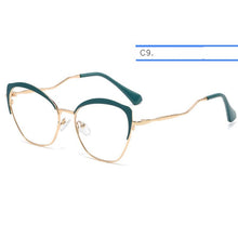Load image into Gallery viewer, IVSTA Women Glasses Myopia Prescription Eyewear Retro for Sight  Brand Spectacle Frame Cat Eye Glasses Gold 06657