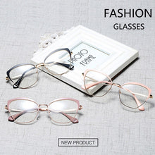 Load image into Gallery viewer, IVSTA Women Glasses Myopia Prescription Eyewear Retro for Sight  Brand Spectacle Frame Cat Eye Glasses Gold 06657