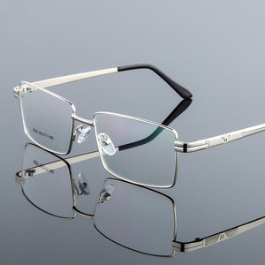 Iboode Men Titanium Alloy Glasses Frame Male Square Ultralight Eye Myopia Prescription Eyeglasses Metal Frame Glasses